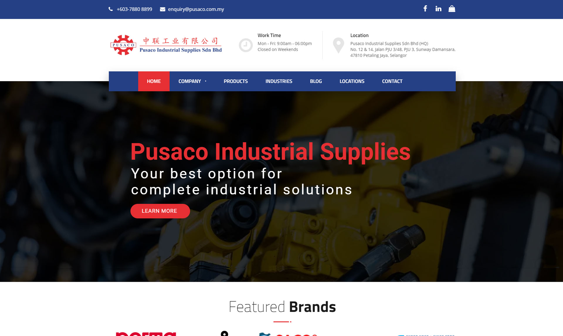 Pusaco website Pusaco website